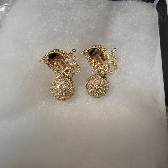 Dior Jewelry - (SOLD)Authentic dior ball clip earing